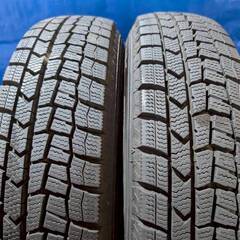 ☆バリ溝　軽自動車スタッドレス☆ MONOCEROS 13インチ 4.0J PCD100 4穴 ET42 ハブ径約67 ダンロップ ウインターマックス 145/80R13 2023年 4本 SO118の画像