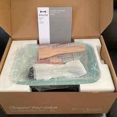 🌟新品 箱入り BRUNO ホットプレート ☀︎たこ焼きプレート付　🩵色ブルーグレーの画像