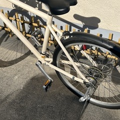 美品 アサヒサイクル CREAM 7段変速　自転車の画像