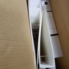 【未使用】アスクル リングファイル A4タテ D型2穴 背幅41mm クリアホワイト／7冊まとめての画像