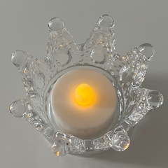 キャンドルホルダー キャンドル風ライト キャンドル ガラスの画像