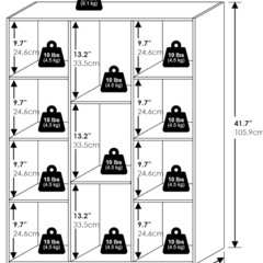 カラーボックス 本棚  ピンク 2点セットの画像