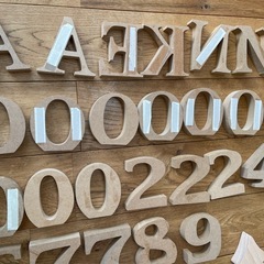 アルファベット　数字の画像