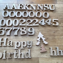 アルファベット　数字の画像