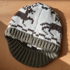 キッズ毛糸の帽子の画像