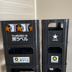 サッポロ生ビール　黒ラベル 350ml缶　収納ケース　10個の画像