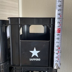 サッポロ生ビール　黒ラベル 350ml缶　収納ケース　10個の画像