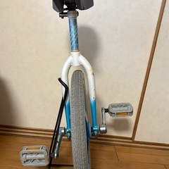 ブリヂストン　一輪車　水色の画像