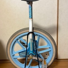 ブリヂストン　一輪車　水色の画像