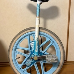 ブリヂストン　一輪車　水色の画像