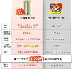 ☆★新品未使用★☆ 充電式カイロ 360°全面発熱 3秒急速発熱 3階段温度調節 電気カイロ モバイルバッテリー機能 大容量 10000mAh 14時間連続発熱可能 【新型磁気式/分離式設計】 小型 超軽量 持ち運びやすい 5V/2A急速充電 旅行 出張 プレゼント用(ブラック)の画像