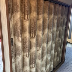 アコーディオンカーテン　昭和レトロの画像