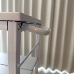 キッチンワゴン 棚位置自在 キャスター付きの画像