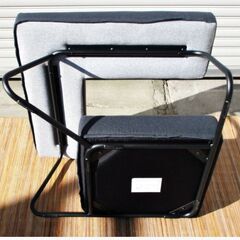 明光ホームテック　ワーキングソファ　「ON+OFF」　L字スツール　オットマン　テレワーク　一人掛けソファ　座椅子　677ZSの画像