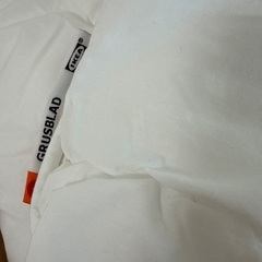 掛け布団IKEAと無印ベットシーツ下敷き　シングルの画像