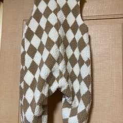 90cm くまのもこもこサロペットの画像