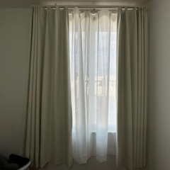 カーテン　ベージュ　100×130の画像