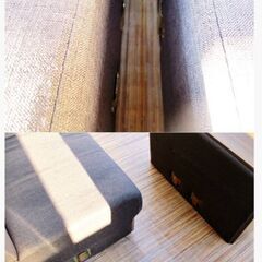 2人掛け　ソファベッド　3人掛けソファ　木製フレーム　クッション付き　シンプルモダン　収納付き　インテリア　引取り歓迎　678ZSの画像