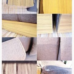 2人掛け　ソファベッド　3人掛けソファ　木製フレーム　クッション付き　シンプルモダン　収納付き　インテリア　引取り歓迎　678ZSの画像