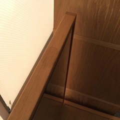 【一面鏡のドレッサー】ドレッサー　一面鏡　大塚家具　OTSUKA　ガラス板　化粧台　鏡台　タモ材　ライト付き：ナチュラルの画像