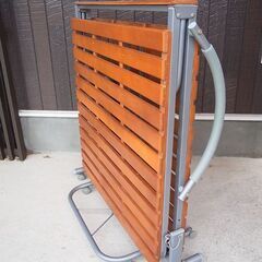 折り畳みベッド　折畳　シングルサイズ　パイプ　木製の画像