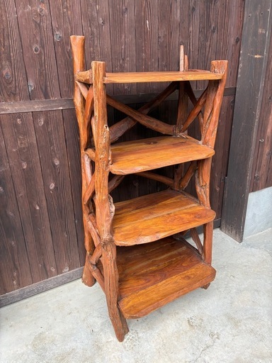 木製飾棚、本棚