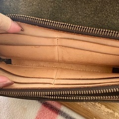 本革大きめのお財布(ブラック)の画像