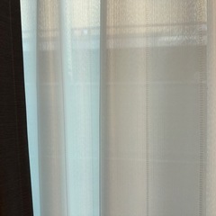 カーテン　150×230 レース付き　濃グレーの画像