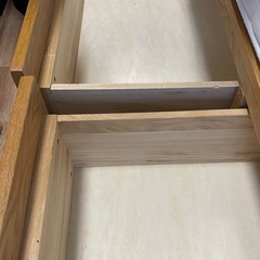 無印木製シングルベッドフレームの画像