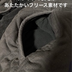 ユニクロ ボアフリースパーカ カーキ 緑 キルティングジャケット　裏ボアの画像