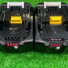 マキタ(makita) BL1860B リチウムイオンバッテリー 18V/6.0Ah 2個セット　充電回数11回、10回【船橋馬込店】【店頭取引限定】【中古】管理番号：ITT4GVG9Q0W8の画像
