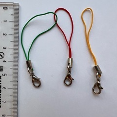 カラフル ストラップパーツ 3個セットの画像