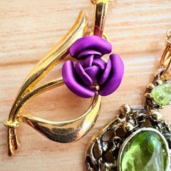 アンティーク ネックレス 2本 セットの画像