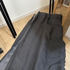 カーテン　150×230 レース付き　濃グレーの画像