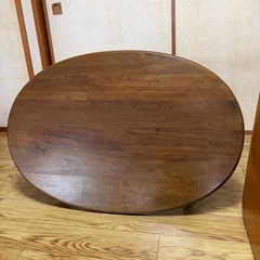 【終了】ローテーブル テーブル 卓 机 丸テーブル 座卓 ローテーブル 傷ありの画像