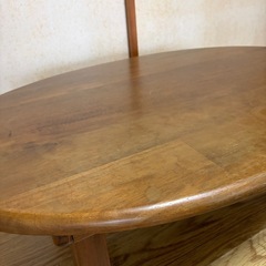 【終了】ローテーブル テーブル 卓 机 丸テーブル 座卓 ローテーブル 傷ありの画像