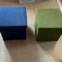 2個セット　椅子にもなる　折りたたみスツール　の画像