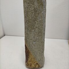 淡青彩 花瓶 和弘 作 共箱付 花入 花器 陶器 焼物 陶芸 民藝 茶道具 華道具 置物 インテリア 和モダン　251217-5Tの画像