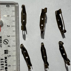 金属製コサージュピン 12個セット の画像