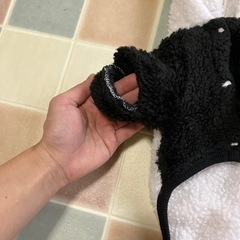 犬服 パンダ もこもこロンパース Lサイズの画像