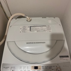 シャープ　洗濯機　6.0kgの画像