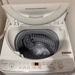 シャープ　洗濯機　6.0kgの画像