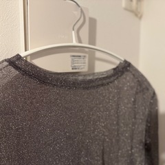 hunchクルーネック ラメシアートップスの画像