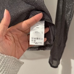 hunchクルーネック ラメシアートップスの画像