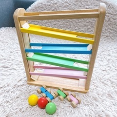 リンベル コロコロスロープ 木製玩具　の画像