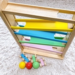リンベル コロコロスロープ 木製玩具　の画像