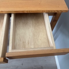 無印良品デスク　　木製デスク勉強机　
オーク材の画像