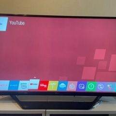 43インチ4K液晶テレビ テレビ台付きの画像