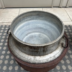 【餅つきなどに最適‼️】羽釜とアサヒ軽金属製アルミ蒸し器セット‼️の画像