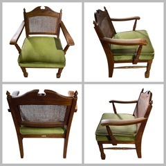 KASHIWA 柏木工 ダイニングチェア 2脚セット アームチェア ヴィンテージ レトロの画像